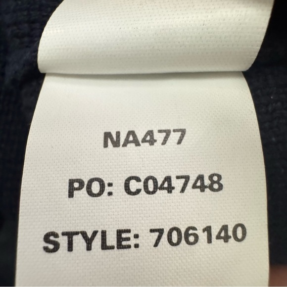 Chaps Ralph Lauren Knit V Neck Navy Blue Sweater - Picture 5 of 6